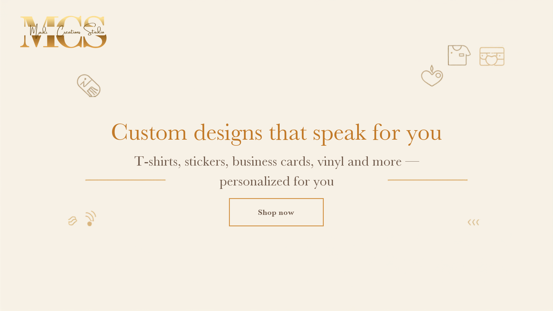 Custom designs that speak for you — Madi Creations Studio